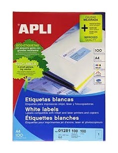 C/100 Etiquetas APLI nº1...
