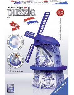 Puzzles 3D Molino Holandés-...