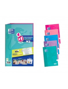 PAQ/ 4+1 Cuadernos espiral...