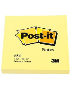 Post-it 654 76x76 100 h. R:654
