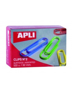 C/100 Clips colores, 32 mm....