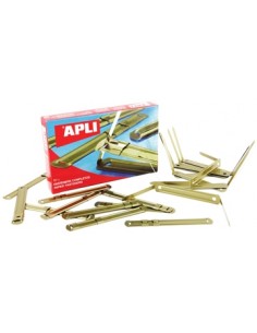 C/50 Fastener dorado APLI...